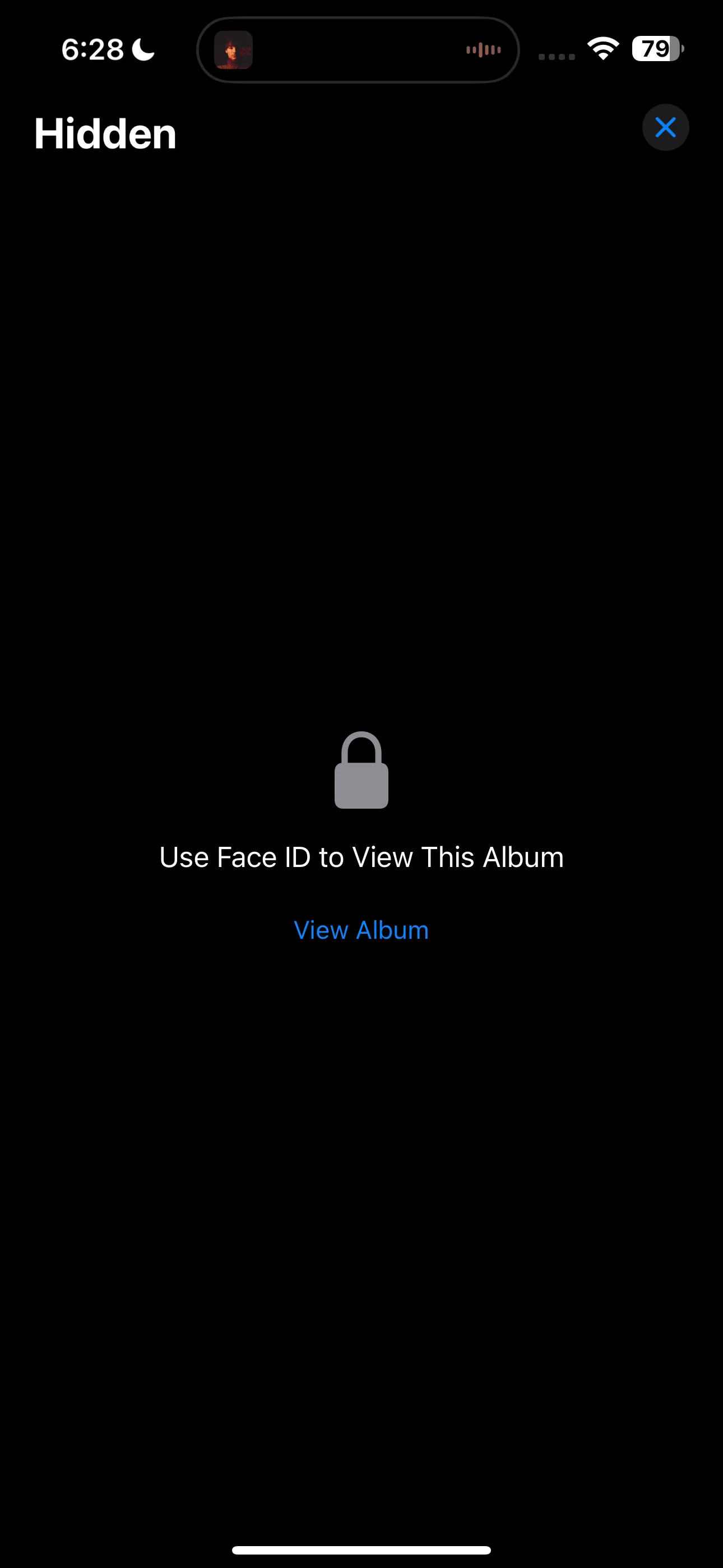 Album Ẩn yêu cầu Face ID hoặc mật khẩu để truy cập trên iPhone