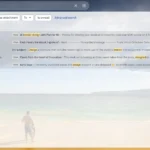 Ảnh minh họa kết quả tìm kiếm cơ bản trong Gmail khi gõ một cụm từ khóa.