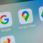Biểu tượng Google Maps trên màn hình điện thoại, minh họa tính năng Timeline.