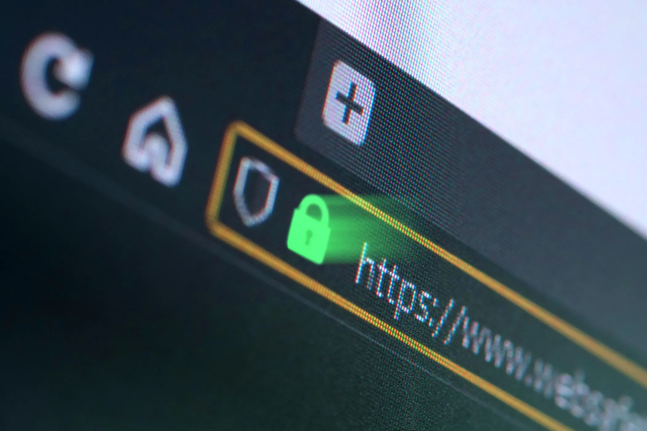 Biểu tượng HTTPS và ổ khóa trên thanh địa chỉ trình duyệt, dấu hiệu của website an toàn và đáng tin cậy