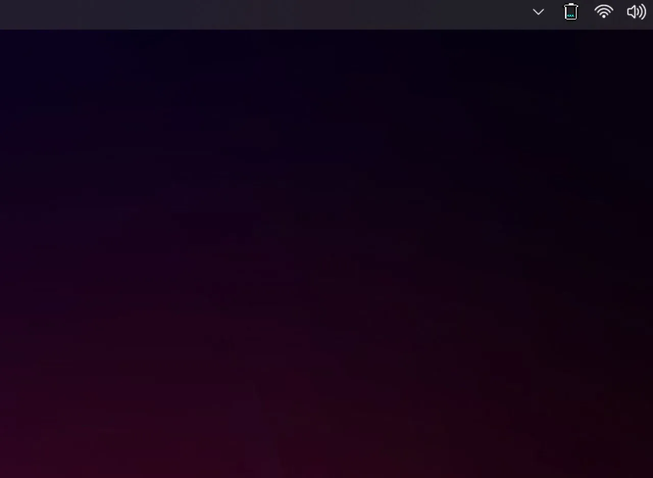 Biểu tượng MiniBin trên thanh tác vụ Windows 11, hiển thị trạng thái thùng rác