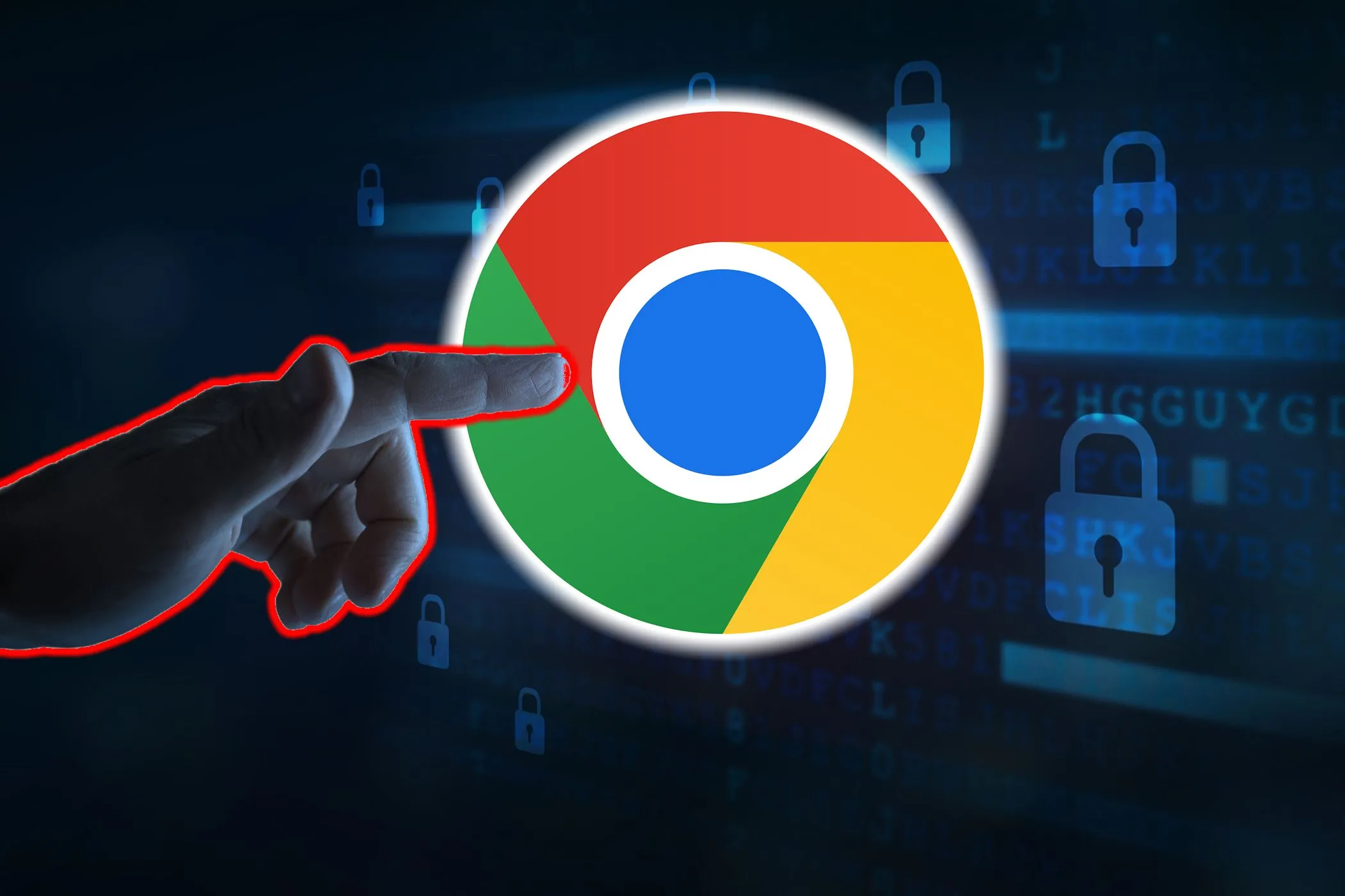 Biểu tượng trình duyệt Google Chrome, tượng trưng cho những rủi ro bảo mật tiềm ẩn từ các extension độc hại