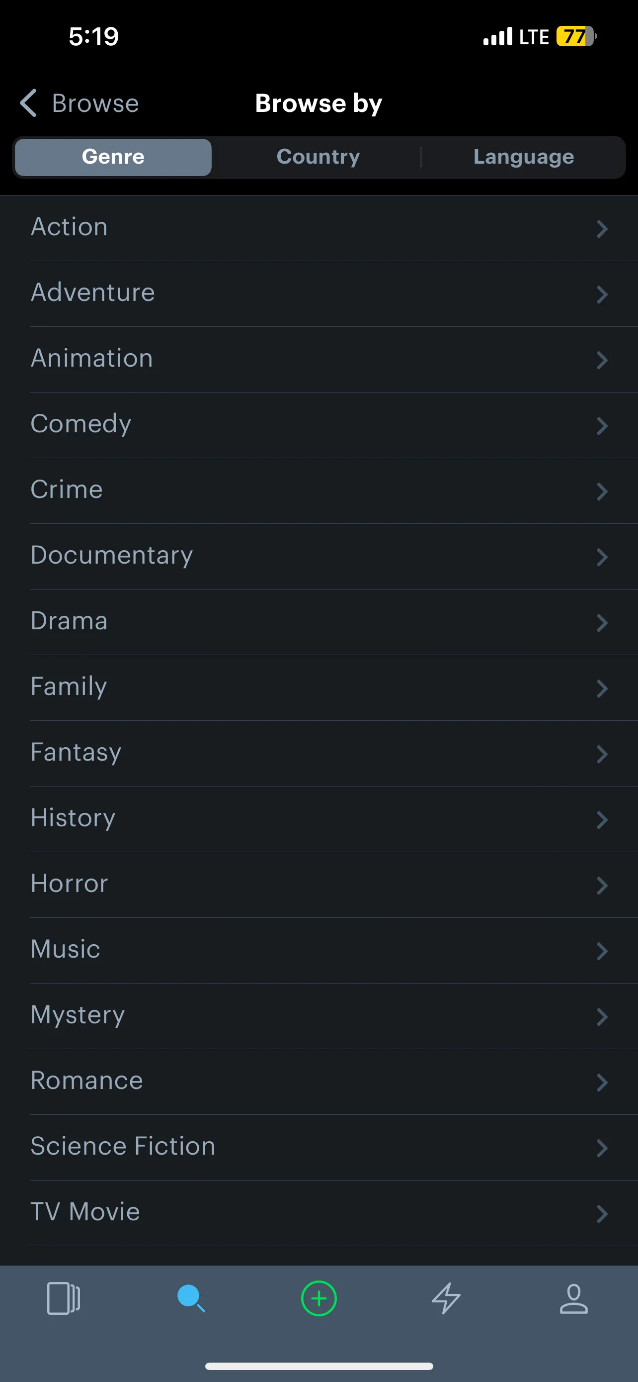 Bộ lọc thể loại và tùy chọn tìm kiếm nâng cao trên Letterboxd