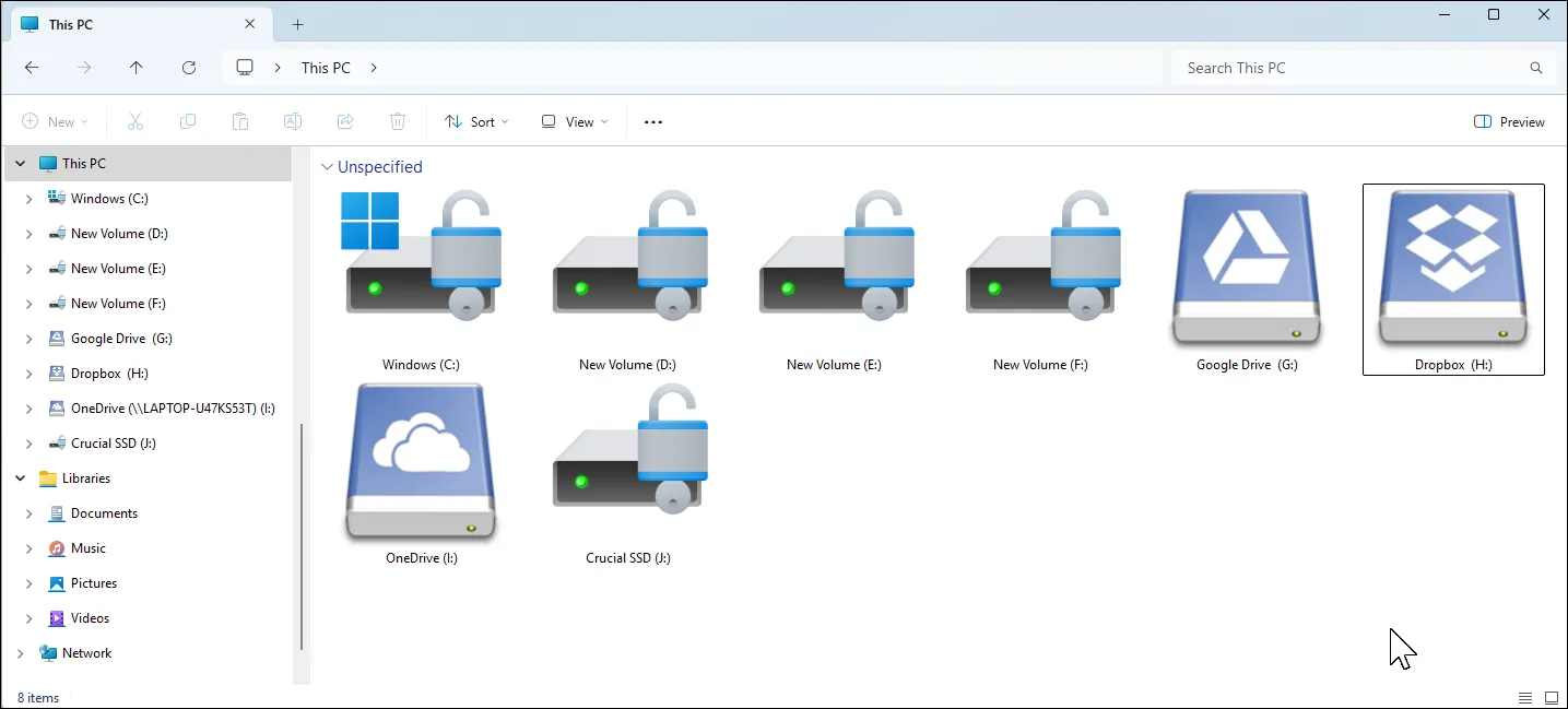 Các ổ đĩa lưu trữ cục bộ và đám mây được Mountain Duck tích hợp liền mạch trong File Explorer.