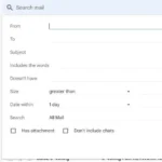 Các tùy chọn và tiêu chí lọc email trong Gmail