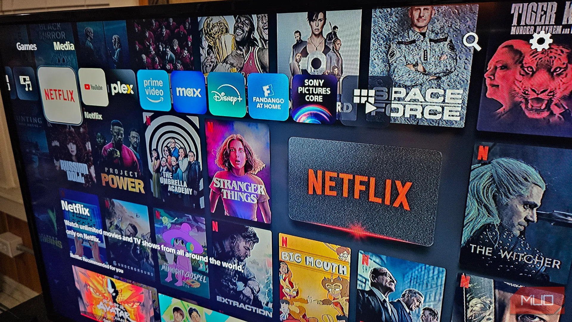 Các ứng dụng dịch vụ streaming trên PlayStation 5 Media tab