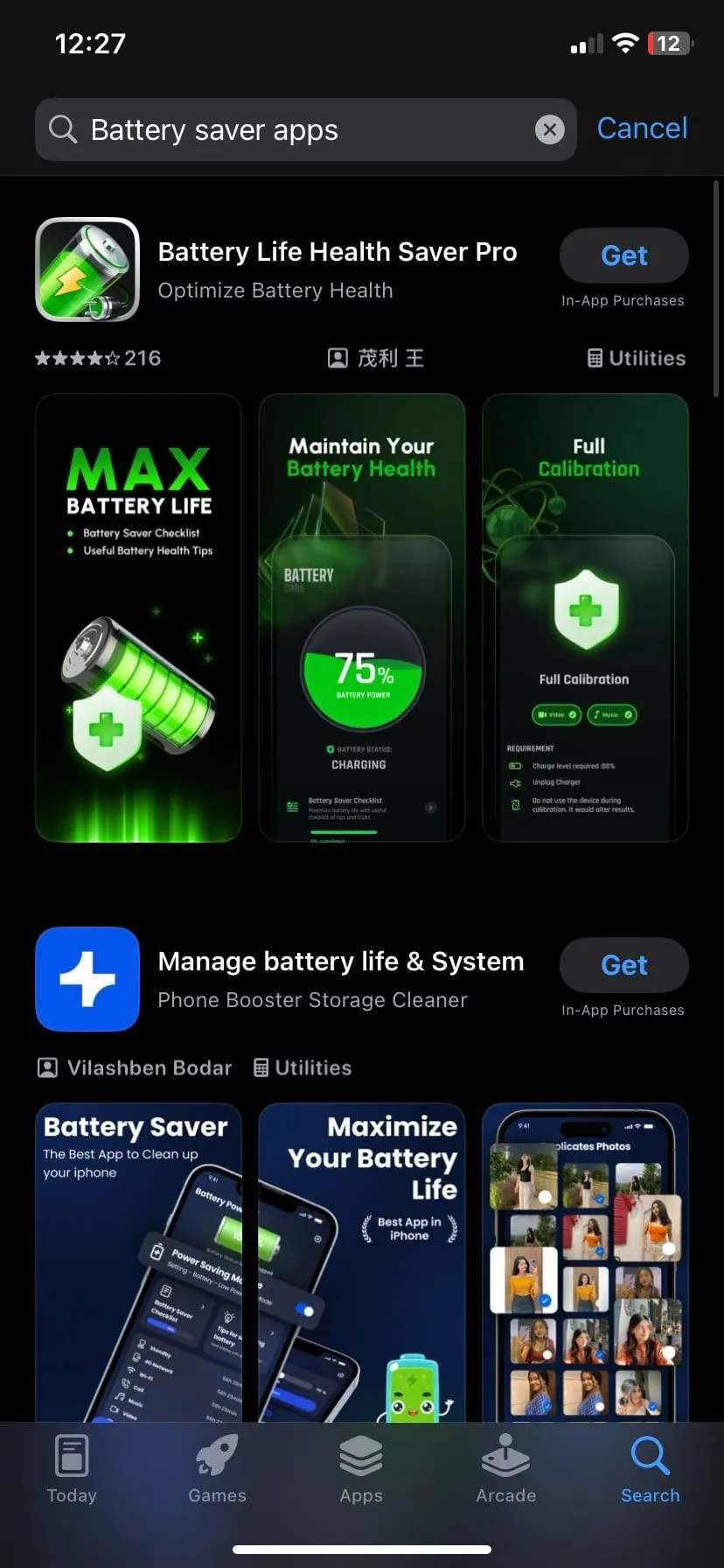 Các ứng dụng tiết kiệm pin có mặt trên App Store, thường hứa hẹn cải thiện hiệu suất pin