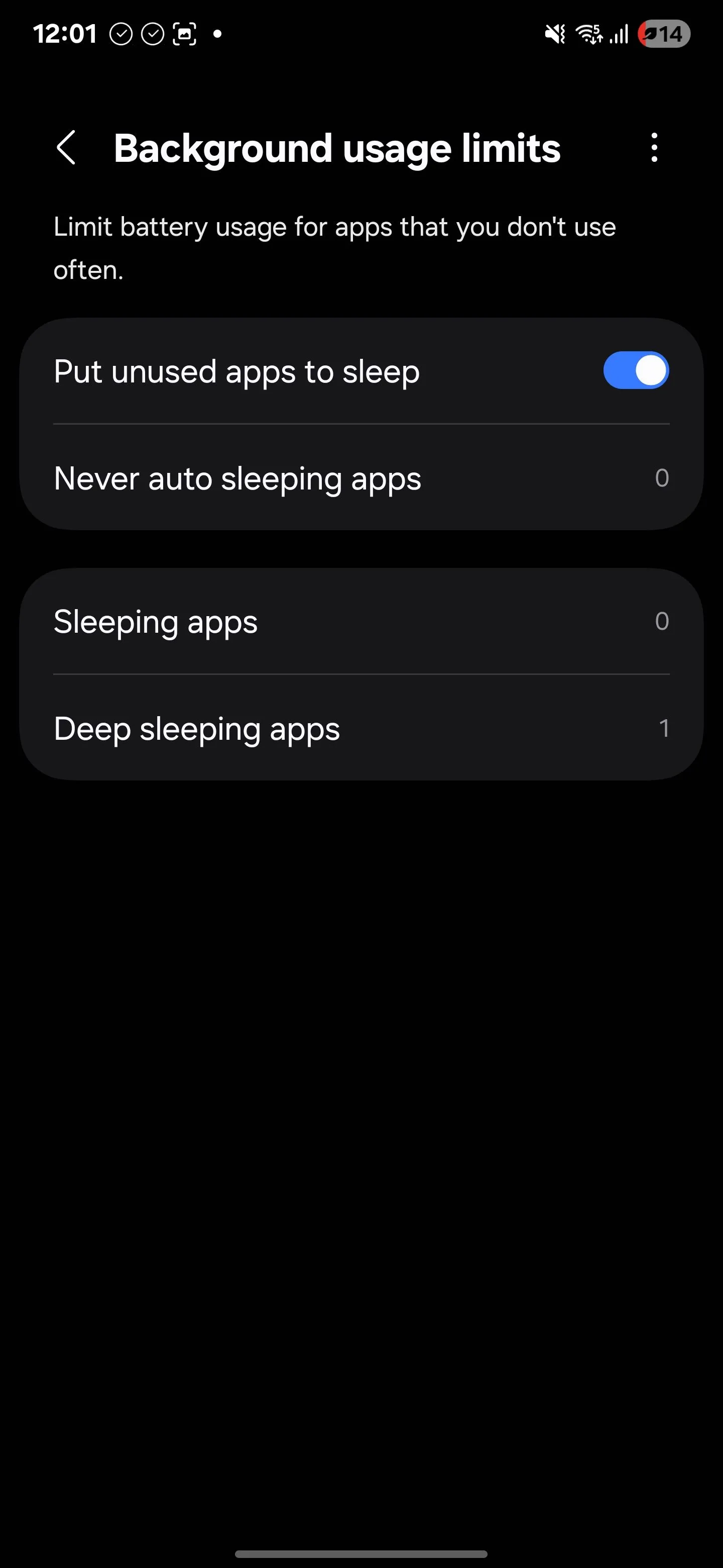 Cách bật tính năng Đưa ứng dụng không dùng đến chế độ ngủ trên Android