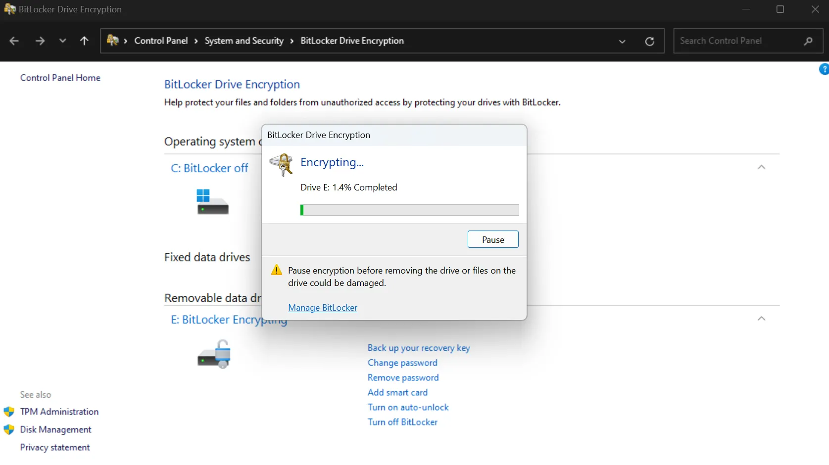 Cách sử dụng BitLocker trên Windows để mã hóa ổ cứng ngoài cho dữ liệu sao lưu