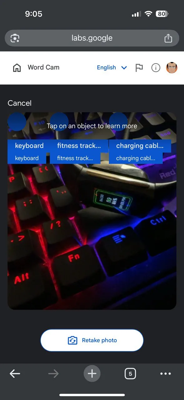 Cách tính năng Word Cam giúp học từ vựng qua hình ảnh thực tế