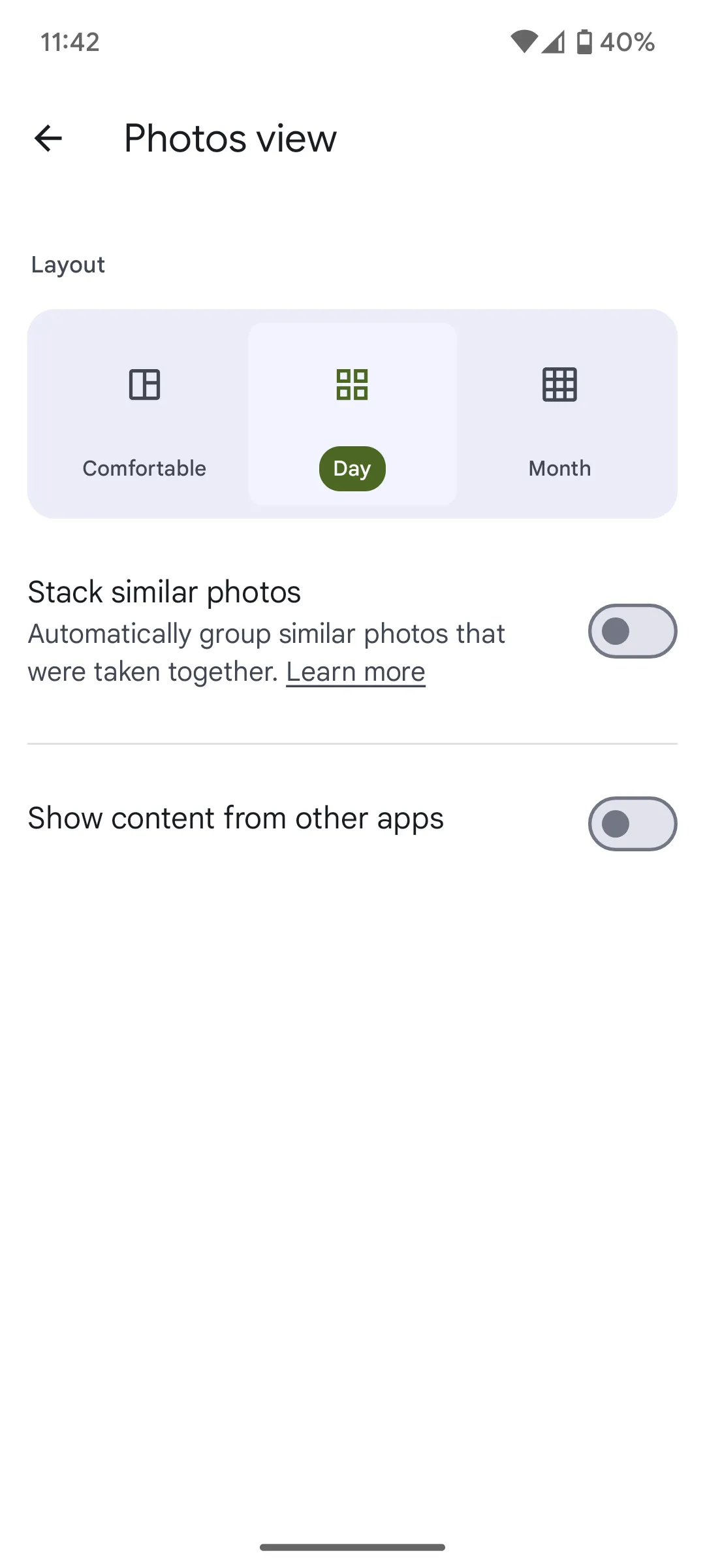 Cài đặt ẩn ảnh meme và ảnh chụp màn hình từ các ứng dụng khác trong Google Photos