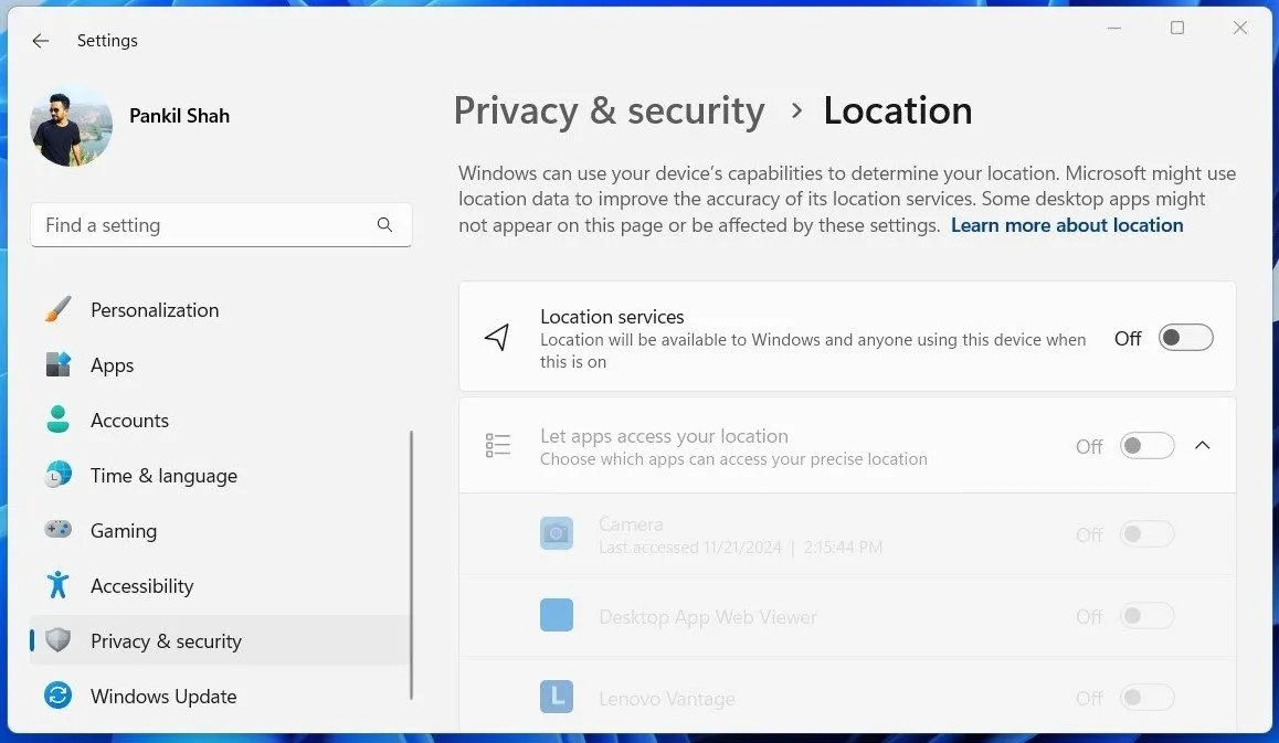Cài đặt dịch vụ vị trí trên Windows 11, một tính năng tiện ích nhưng cần cân nhắc quyền riêng tư