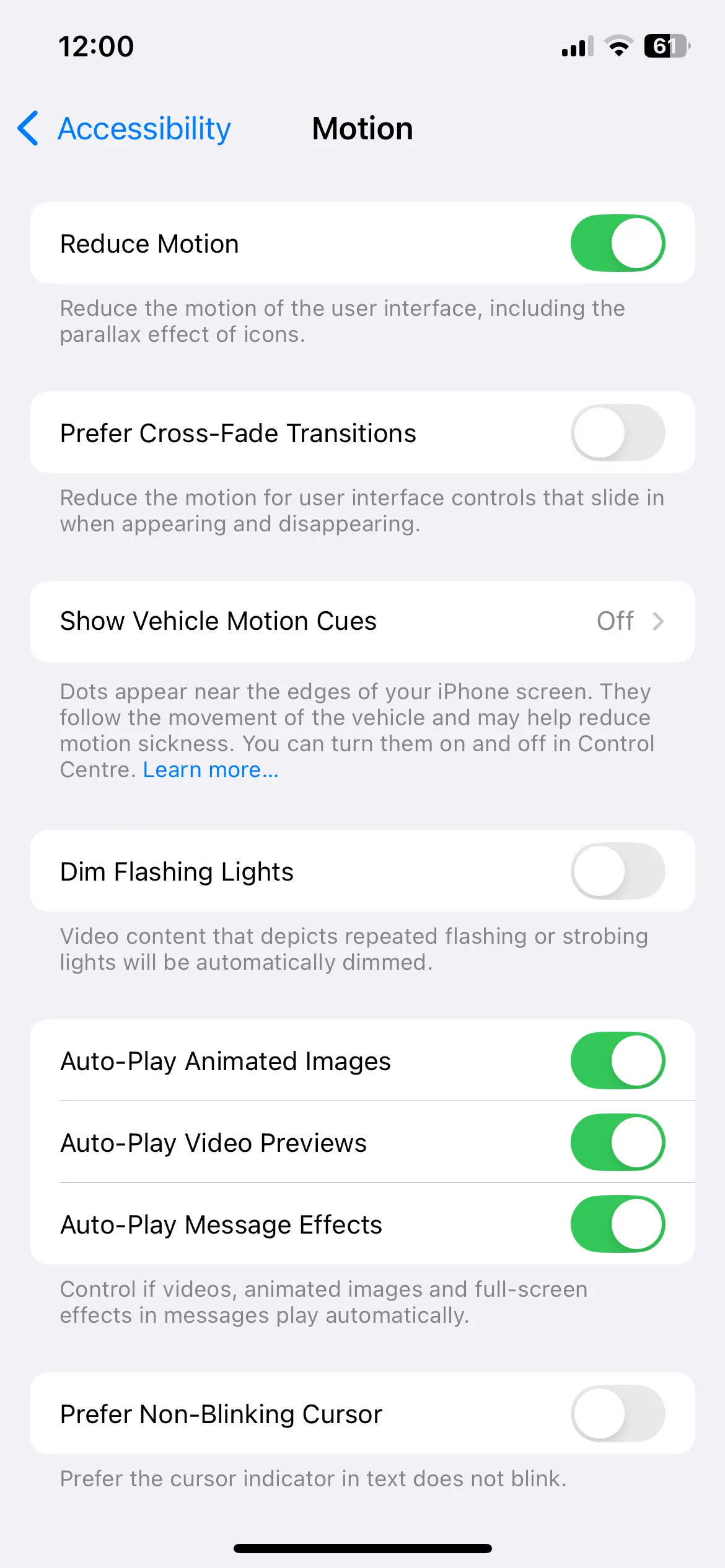 Cài đặt Giảm Chuyển Động trong Trợ năng trên iPhone để tăng tốc độ