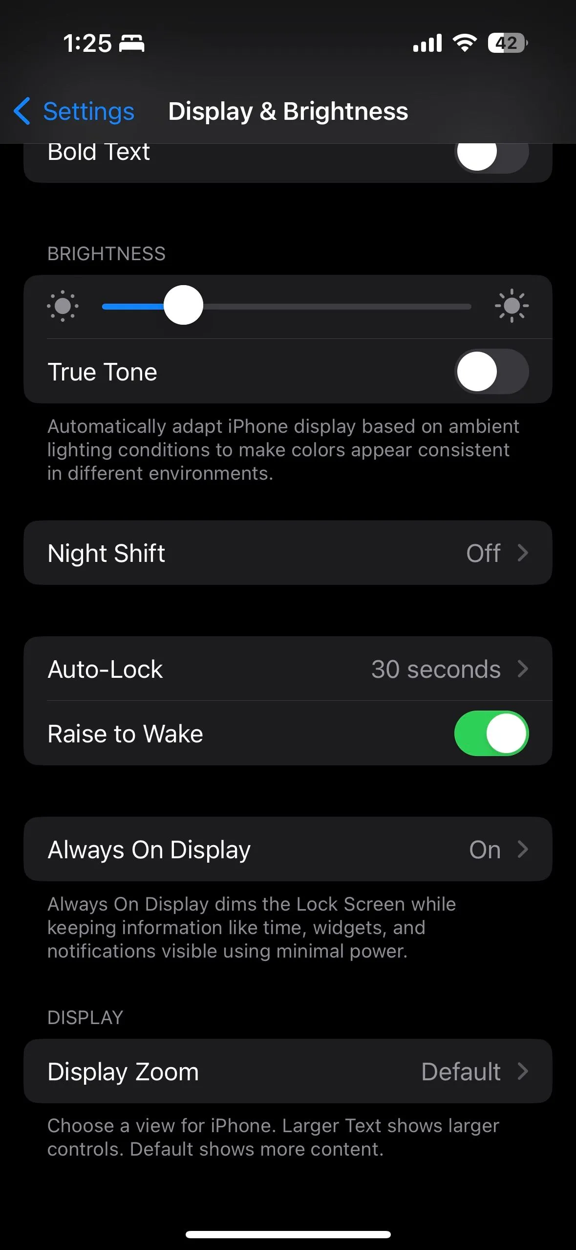 Cài đặt Màn hình luôn bật trong ứng dụng Cài đặt của iPhone chạy iOS 16