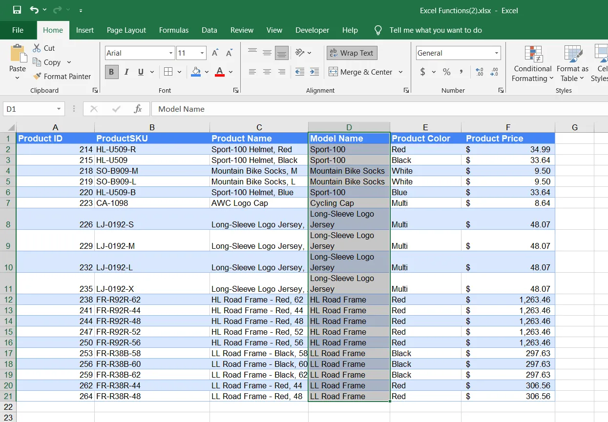 Cài đặt ngắt dòng văn bản trong Microsoft Excel
