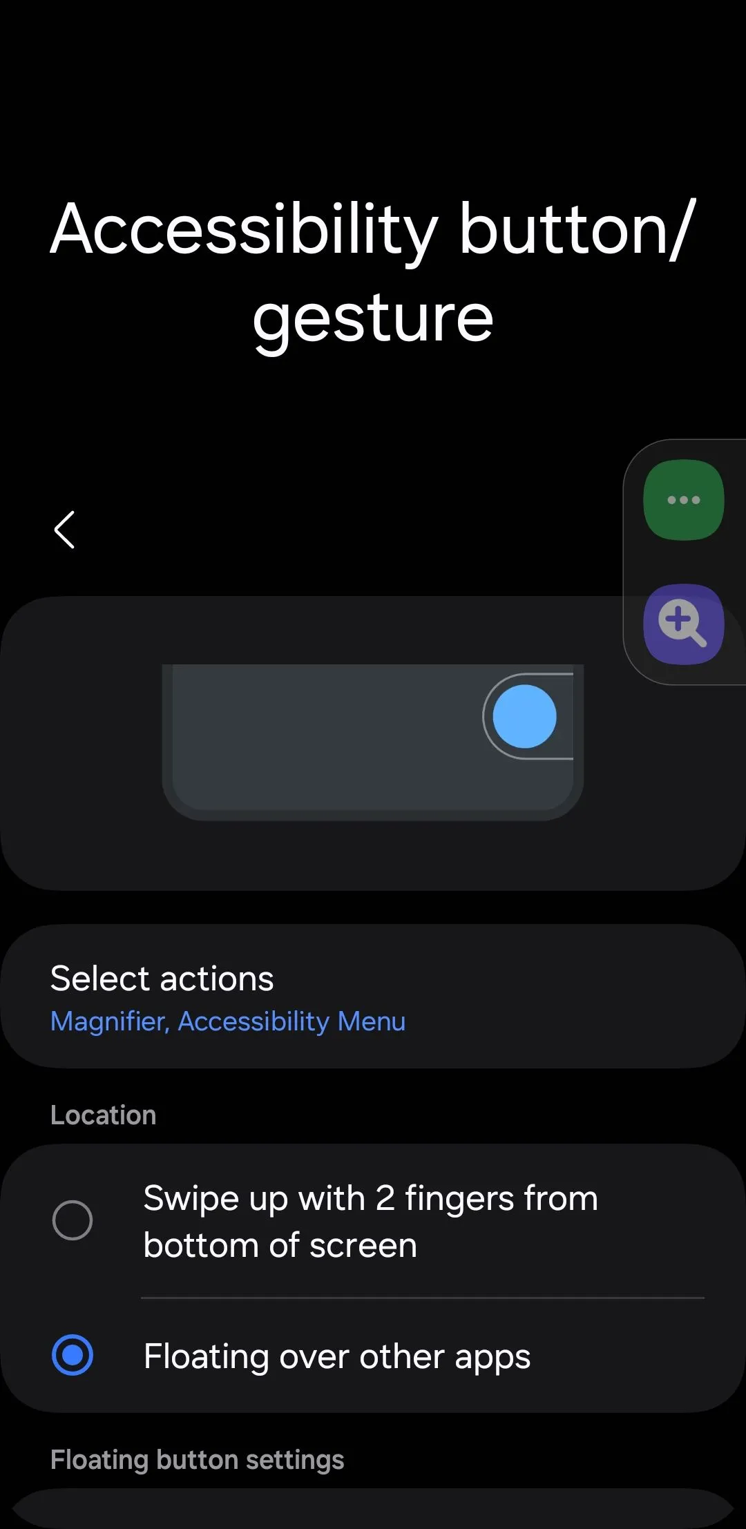 Cài đặt nút trợ năng nổi (Accessibility menu) trên Android