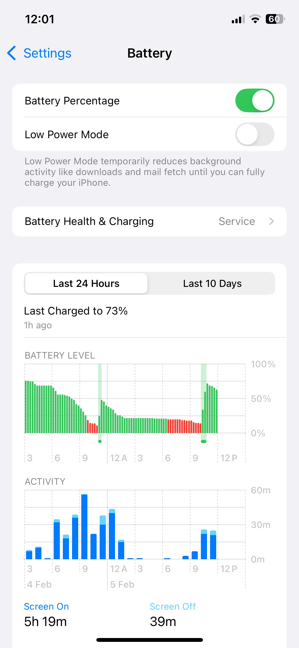 Cài đặt pin iPhone, bao gồm tùy chọn Chế độ Nguồn điện thấp