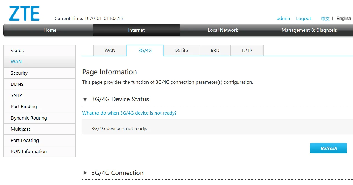 Cài đặt router hiển thị tùy chọn kết nối internet di động qua USB, cho phép sử dụng 3G/4G làm mạng dự phòng