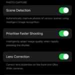 Cài đặt Smart HDR trong ứng dụng Cài đặt camera iPhone để tắt tính năng tự động tăng cường ảnh