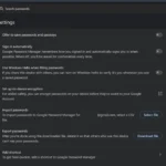 Cài đặt trình quản lý mật khẩu của Google trong Chrome để tắt tính năng lưu và tự động đăng nhập.