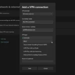 Cài đặt VPN thủ công trên Windows 11 trong phần Cài đặt mạng