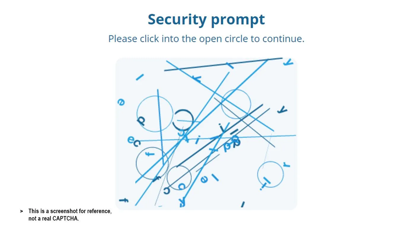 CAPTCHA với các đường thẳng và hình tròn