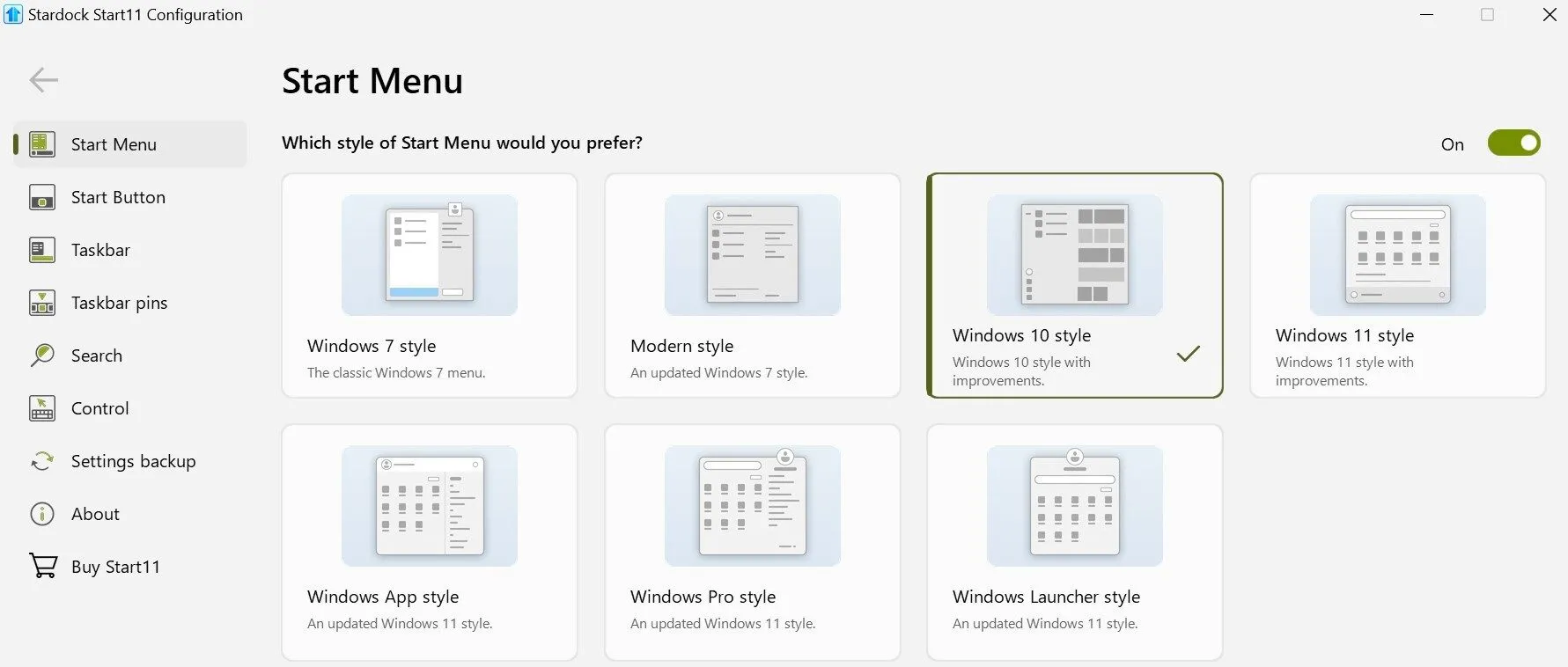 Cấu hình Start Menu theo phong cách Windows 10 với công cụ Start11
