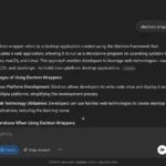 ChatGPT Search giải thích chi tiết về Electron wrappers