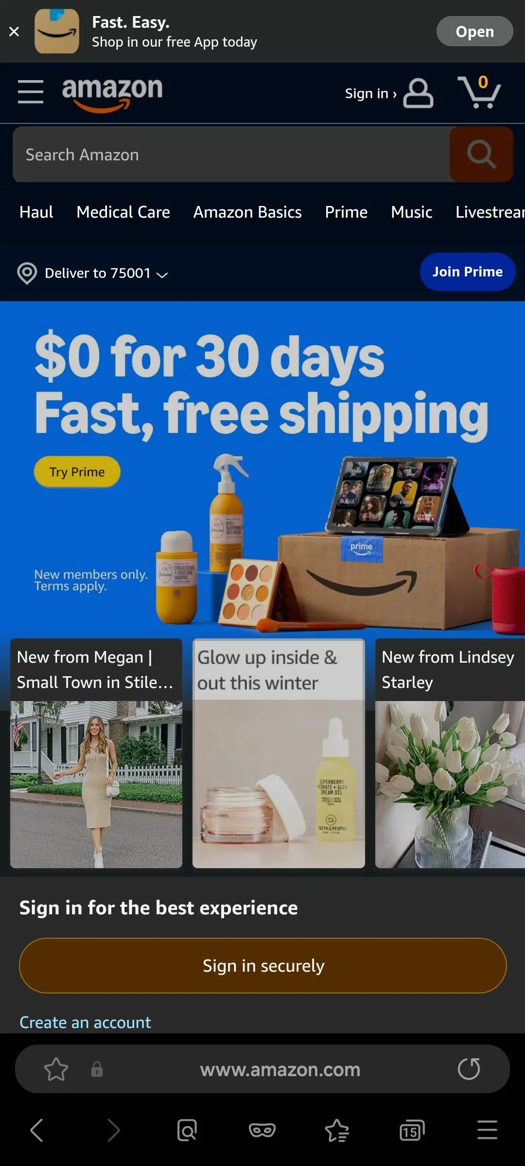 Chế độ tối Samsung Internet khi xem trang web