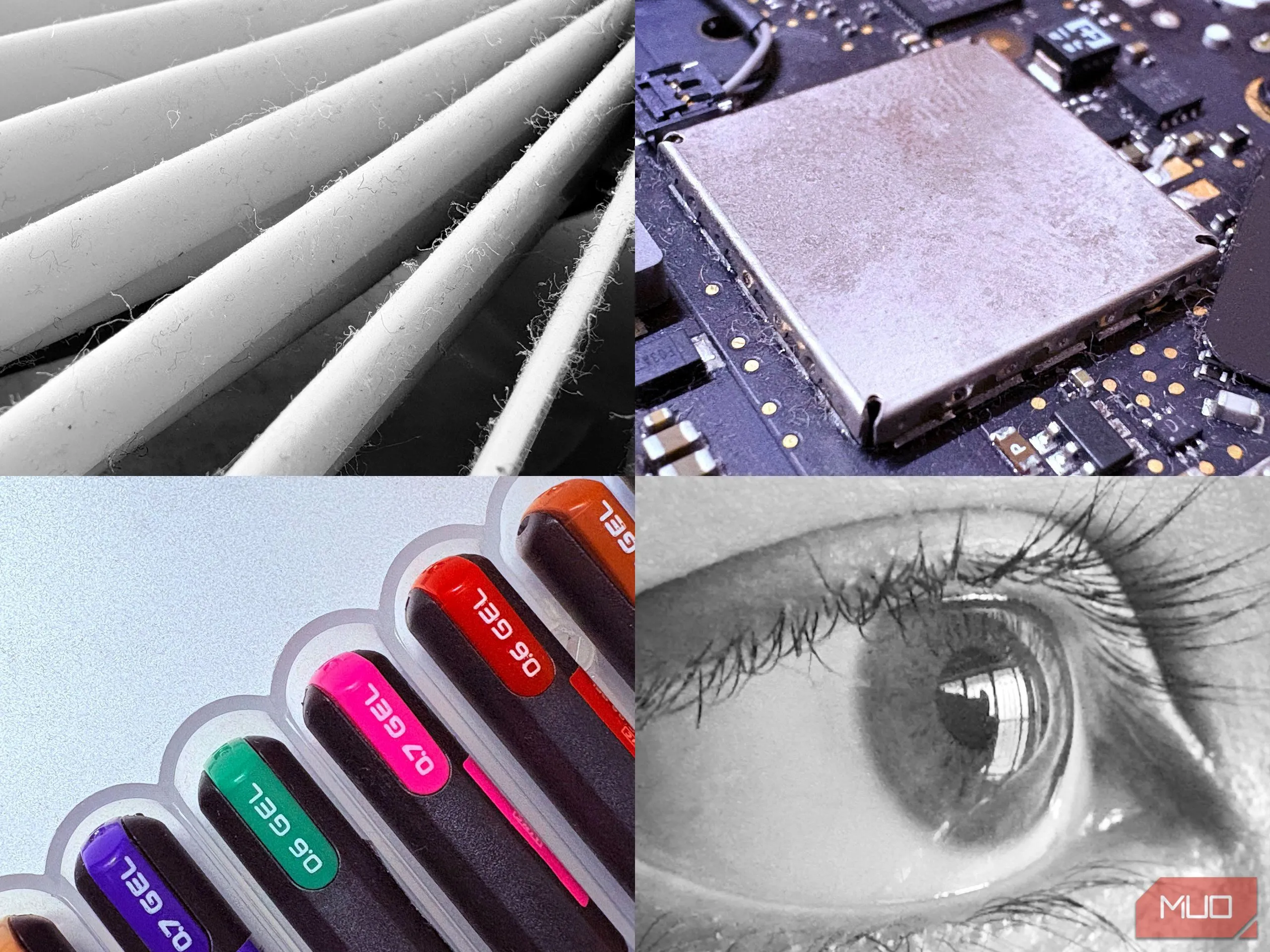 Chi tiết đầu bút chì vàng được chụp ở chế độ macro trên iPhone 16