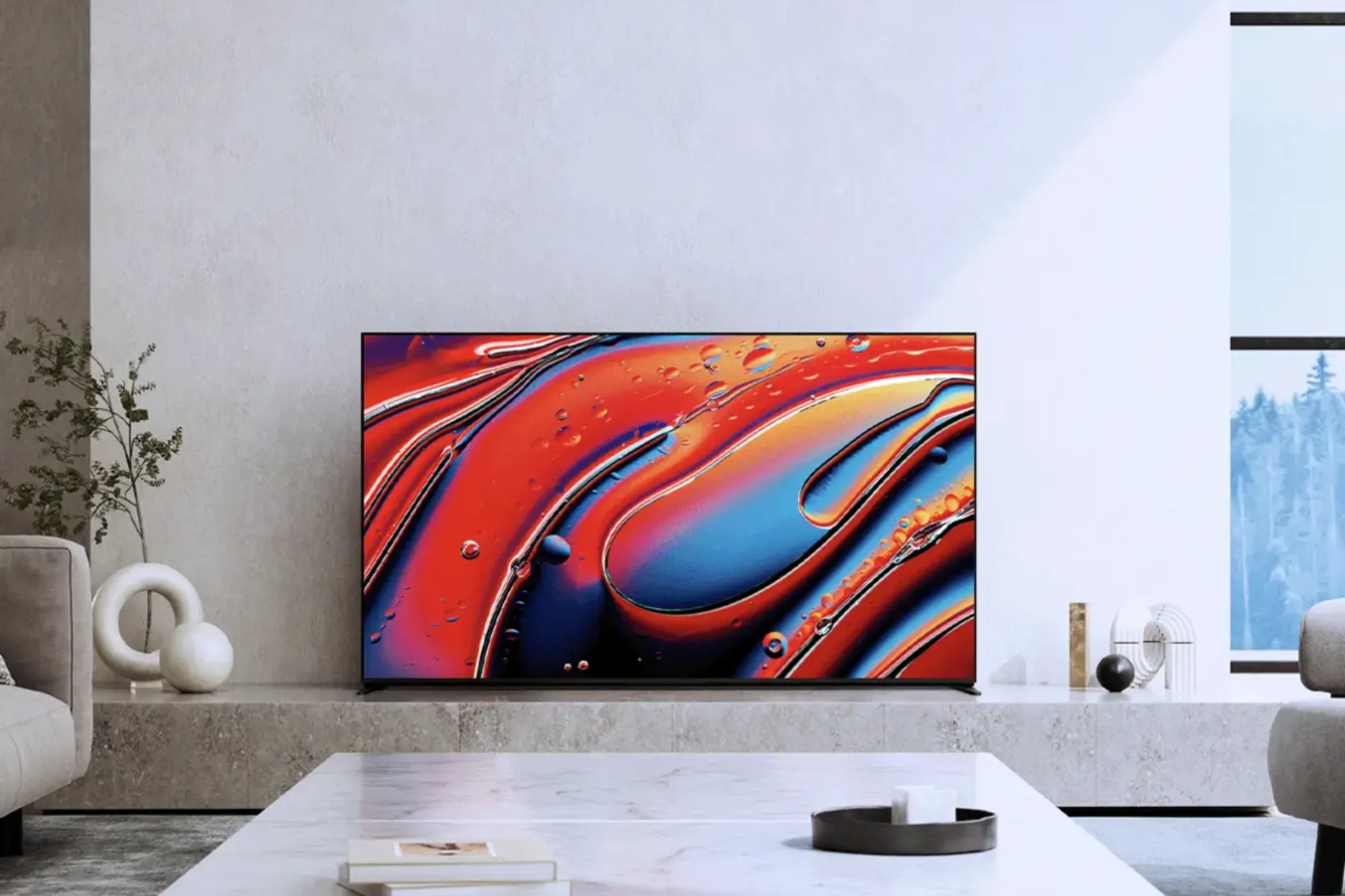 Chiếc TV Sony Bravia 9 QLED 4K 85 inch, minh họa dòng tivi cao cấp hỗ trợ HDR.