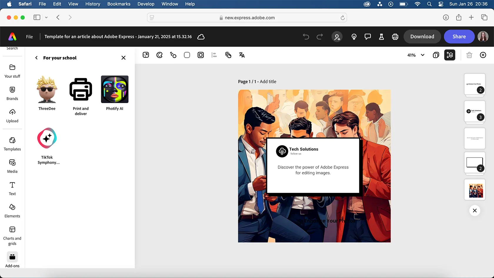 Chính sách truy cập Add-Ons trên gói Adobe Express dành cho giáo dục
