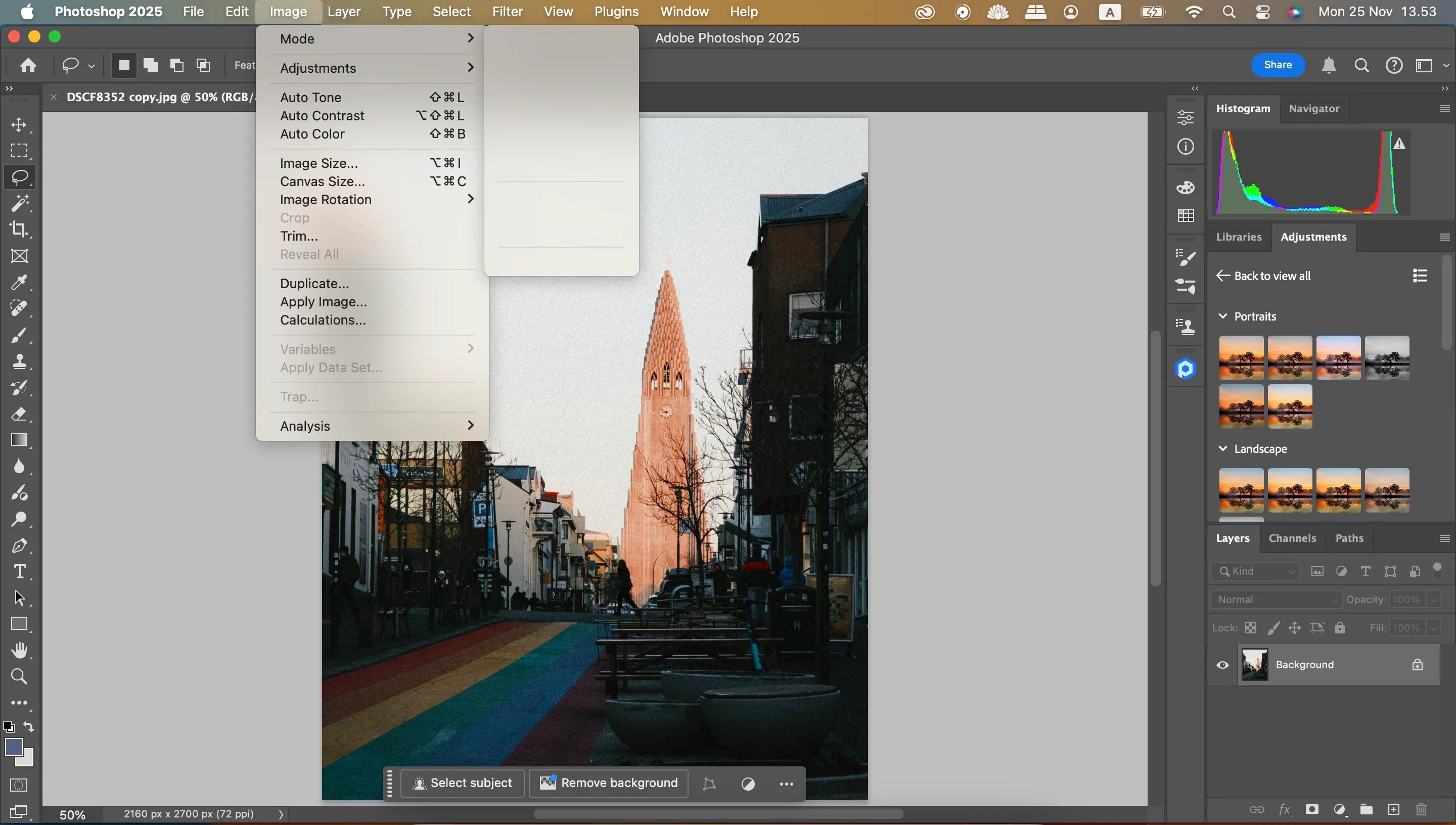 Chuyển chế độ màu sang RGB trong Photoshop