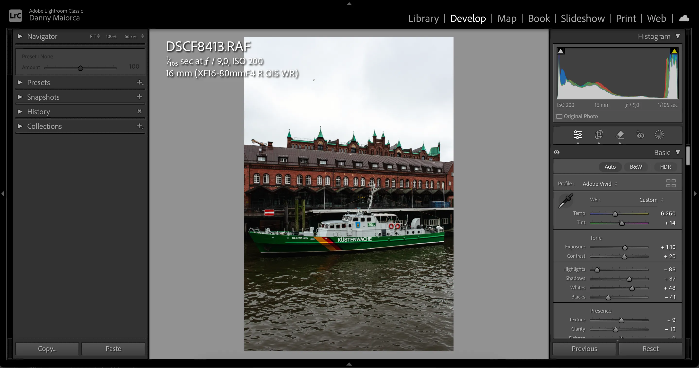 Công cụ điều chỉnh tự động trong Adobe Lightroom