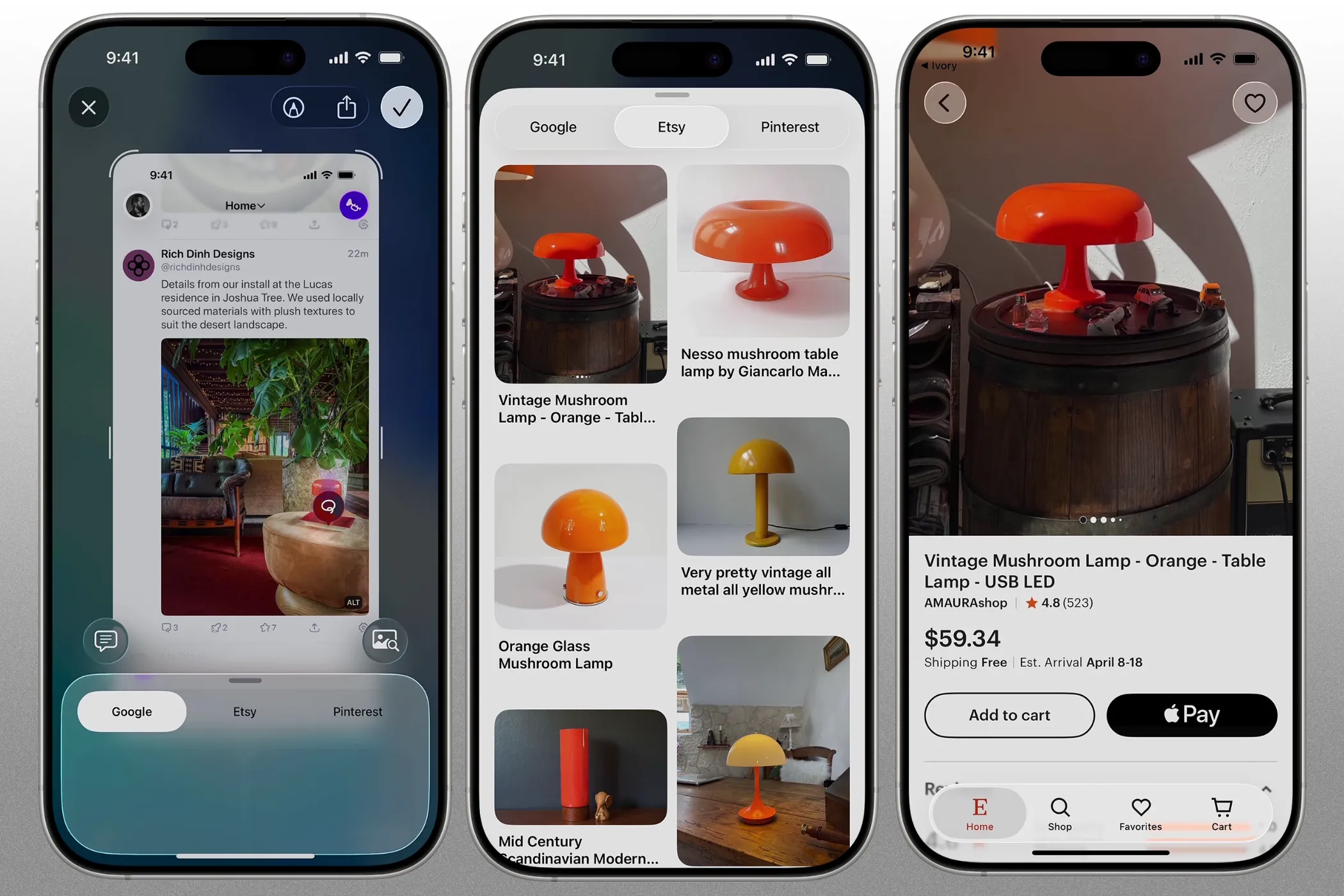 Công cụ tìm kiếm Visual Intelligence trên iPhone với thao tác khoanh vùng đối tượng trong iOS 26