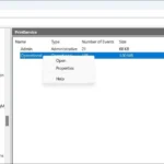 Cửa sổ nhật ký Operational của PrintService trong Trình xem sự kiện Windows