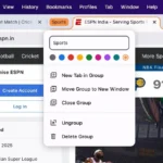 Đặt tên và chọn màu sắc cho Nhóm Tab mới trong Chrome trên macOS