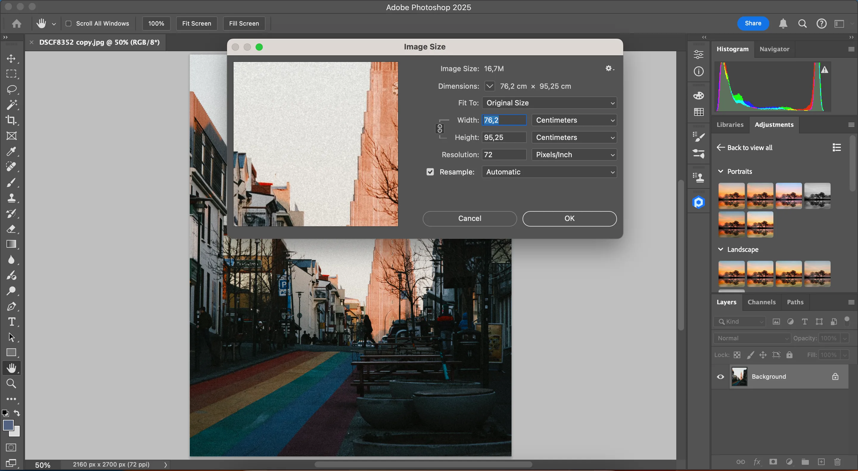 Điều chỉnh Pixels Per Inch để giảm dung lượng file ảnh