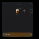 Emoji cà phê đá được tạo bằng Genmoji