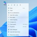 Ghim vào Start trong menu ngữ cảnh Windows
