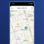Giao diện bản đồ 1Password hiển thị các mục được gán vị trí cụ thể.