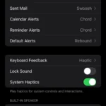 Giao diện cài đặt Giới hạn âm lượng trong mục Âm thanh & Cảm ứng trên iPhone.