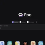 Giao diện chat trực quan của Poe by Quora, cho phép người dùng truy cập nhiều mô hình AI khác nhau.