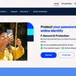 Giao diện chính dịch vụ bảo vệ danh tính F-Secure ID Protection.