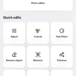 Giao diện chỉnh sửa chính của ứng dụng Photoleap với các tùy chọn Discover, Edit, Generate