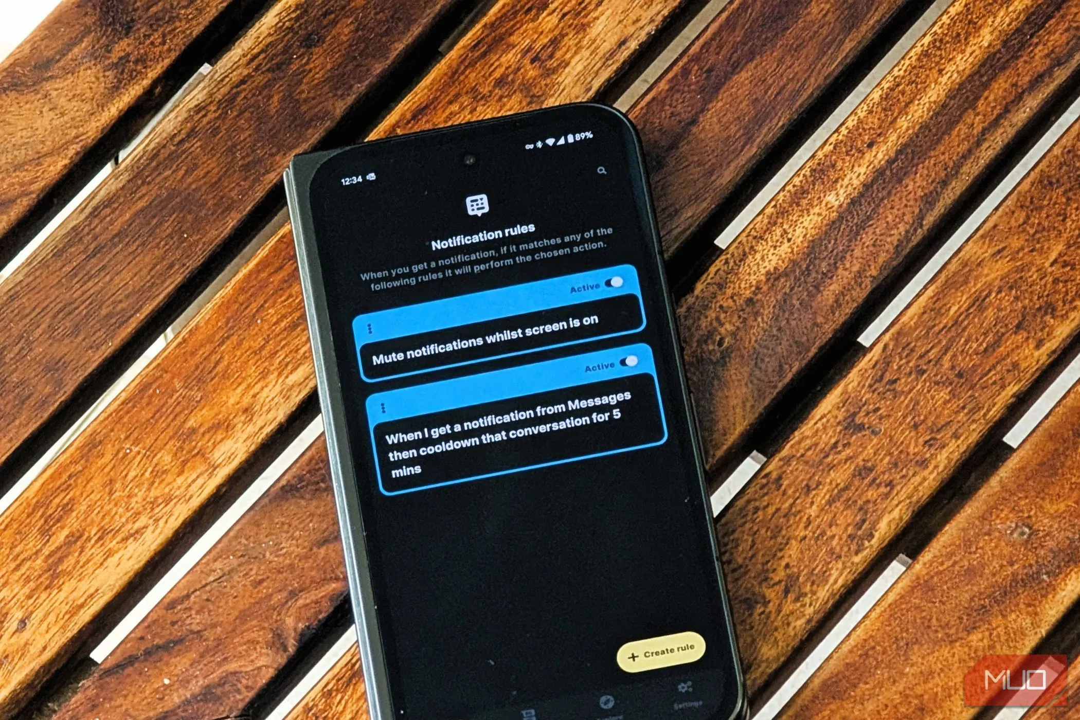 Giao diện chính ứng dụng BuzzKill trên điện thoại Android