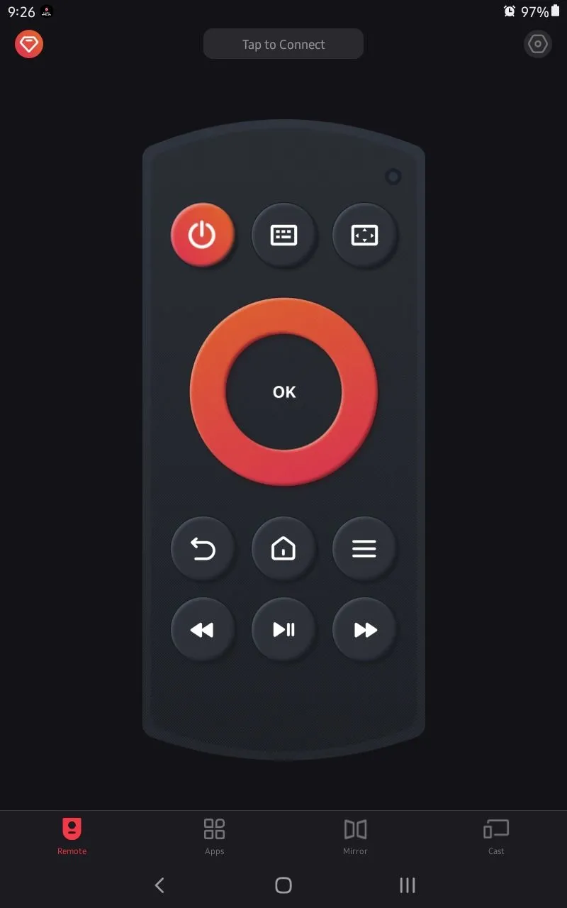 Giao diện điều khiển ứng dụng Amazon Fire TV Remote
