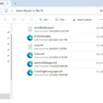 Giao diện File Explorer hiển thị cách tìm kiếm tập tin theo loại (kind) như tài liệu hoặc hình ảnh