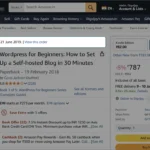 Giao diện lịch sử mua hàng và đơn đặt hàng trên Amazon, hiển thị các sản phẩm đã mua và chi tiết đơn hàng.