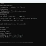 Giao diện menu chính của Windows Maintenance Tool, hiển thị các tùy chọn khắc phục sự cố và bảo trì hệ thống được tổ chức theo từng phần.